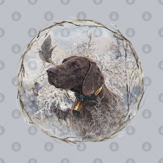 German Shorthaired Pointer by German Wirehaired Pointer 