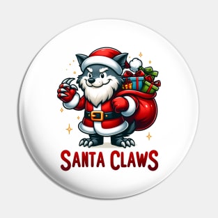 Santa Claws Pin