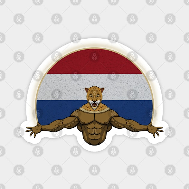 Cheetah Netherlands Magnet by RampArt