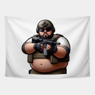 Tactical Fatman Tapestry