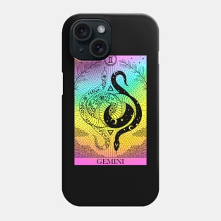 Zodiac sign tarot card Gemini Phone Case