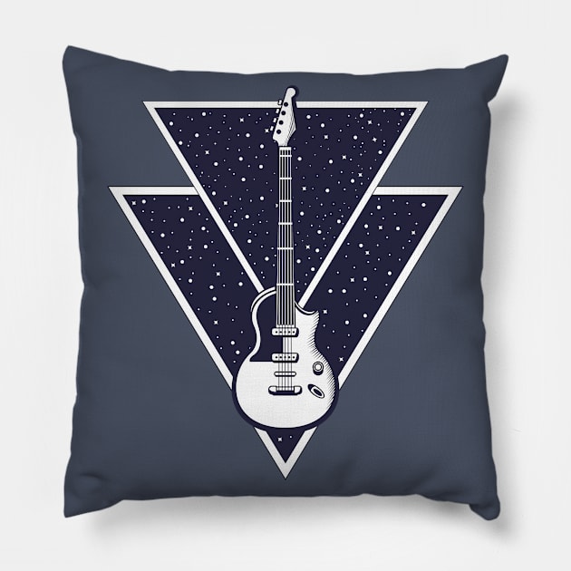 Electric Guitar Pillow by NewWorldIsHere