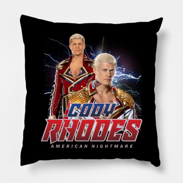 CODY RHODES Pillow by dawnttee