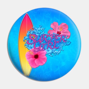 Surfer Girl Pin