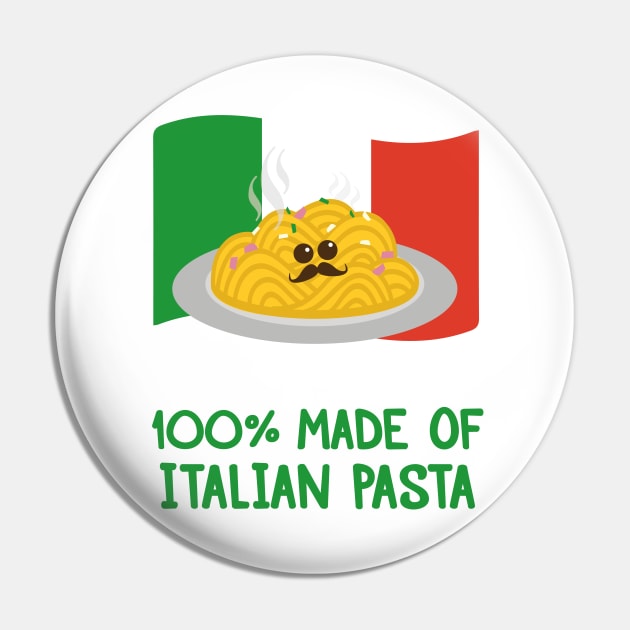 Italian Carbonara Pasta | Italy Flag | Gift Ideas Pin by Fluffy-Vectors