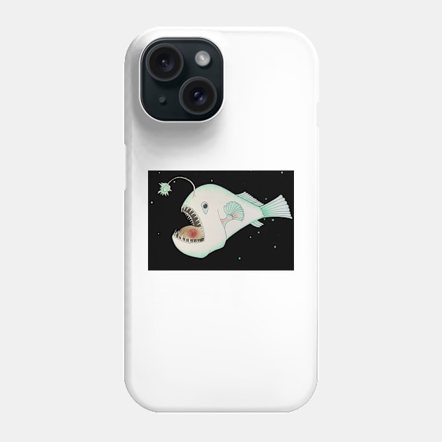 Angler Fish design Phone Case by ValeriePodolska