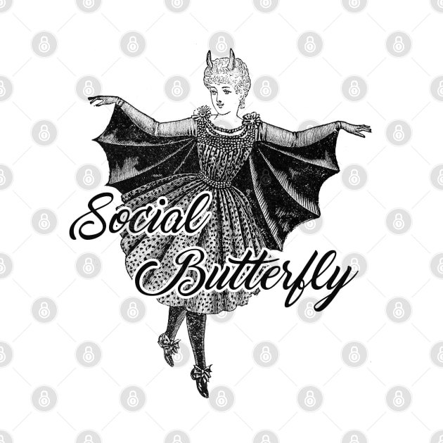 Gothic Social Butterfly by karutees