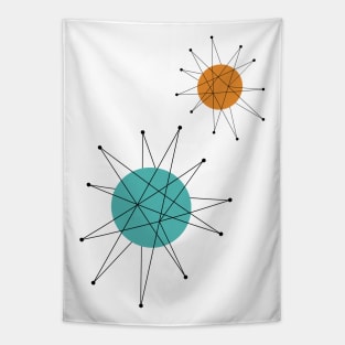 Franciscan Starburst Atomic Era Mid-century Tapestry