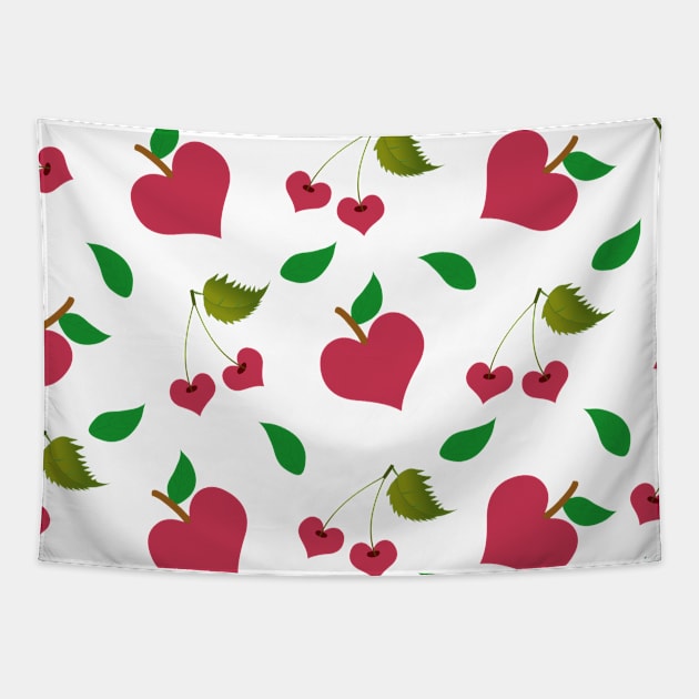 Fruit shape of heart. Tapestry by Design images