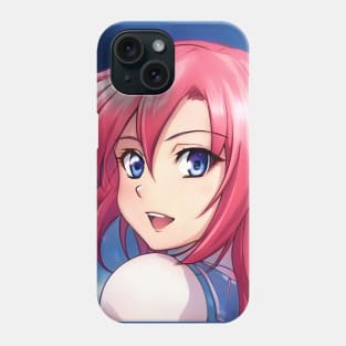 Cute pink hair anime girl Phone Case