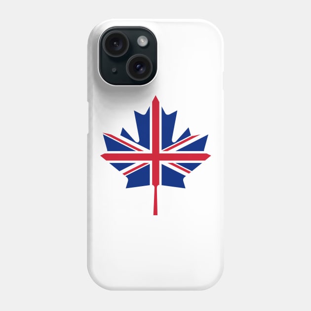 Canada - U.K. Flag Mashup 3 Phone Case by phneep