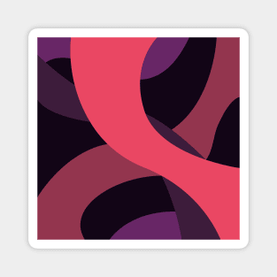 Wavy Line Pattern - Dusk Magnet