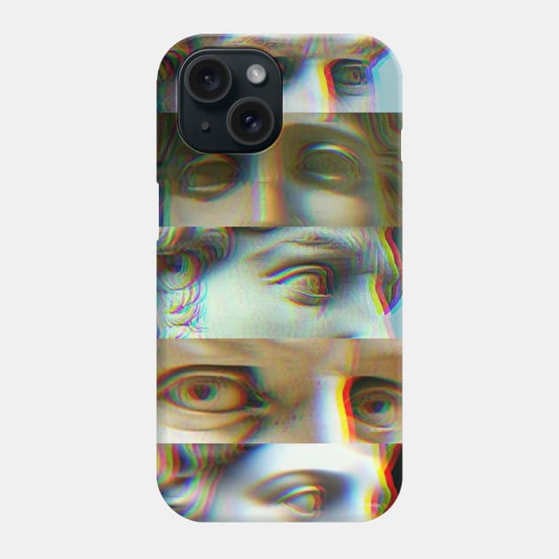 Vaporwave greek glitch statues Phone Case by isarol