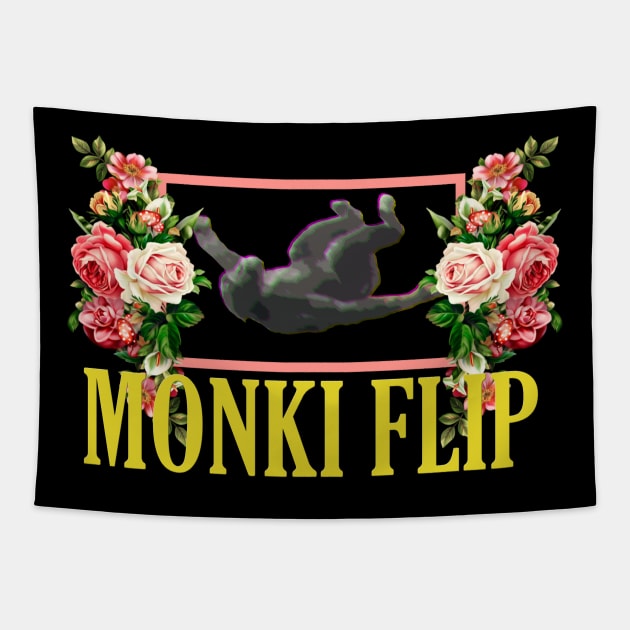 Monki Flip Floral Aesthetic Tapestry by giovanniiiii