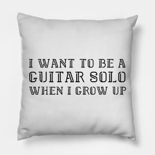 I want to be a guitar solo (version 1) Pillow