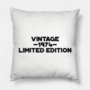 Vintage 1974 Limited Edition 50th Birthday Pillow