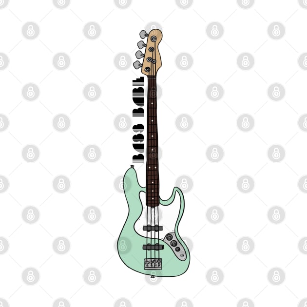 Bass Babe // Mint Green by Velvet Earth