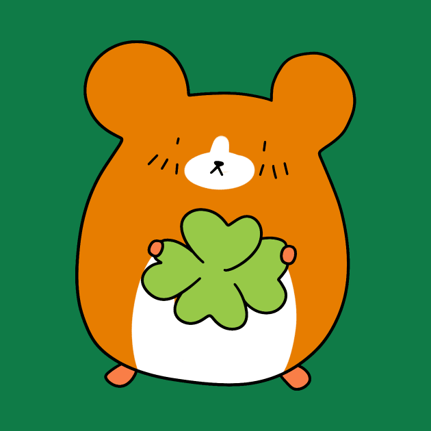 Four Leaf Clover Hamster by saradaboru