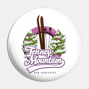 Tenney mountain new hampshire ski logo Pin