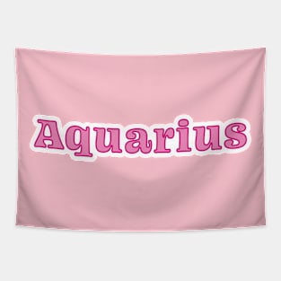 Aquarius - pink Tapestry