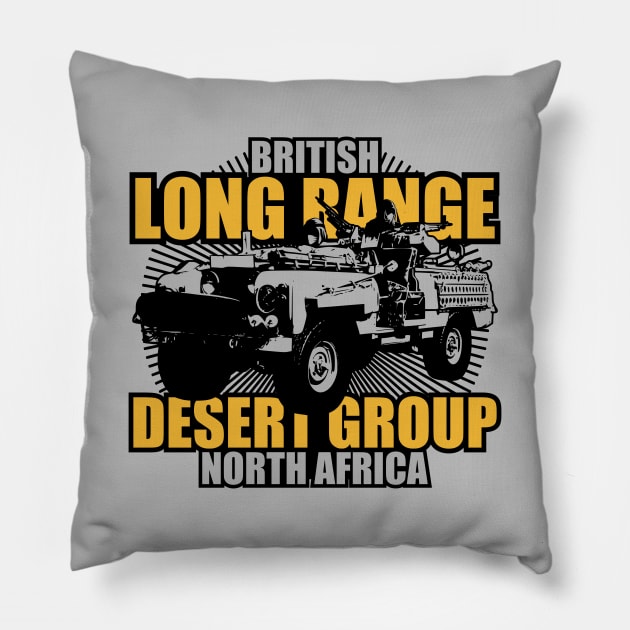 WW2 Long Range Desert Group Pillow by Firemission45