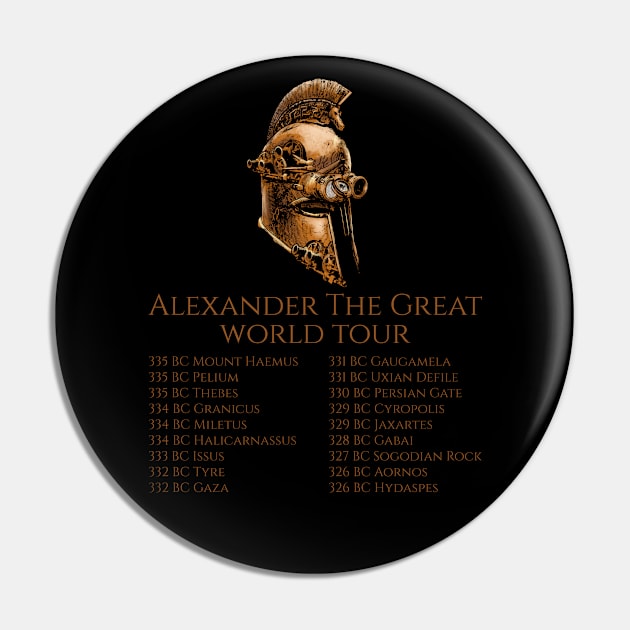 Alexander The Great World Tour - Ancient Greek Steampunk Helmet Pin by Styr Designs