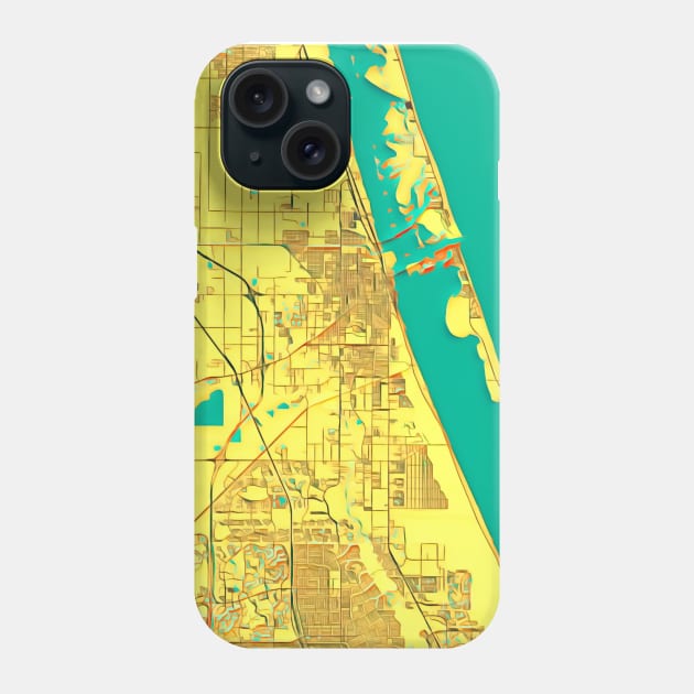 Fort Pierce Florida Map Graphic Art Phone Case by Tdjacks1