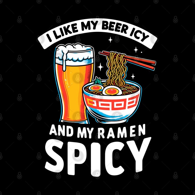 Icy Beer Spicy Ramen Party Pub Crawl Bar Game Night Novelty Funny Beer by KsuAnn