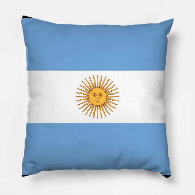 Argentina front Pillow by MarkoShirt