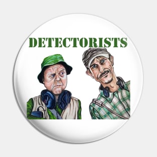 My Illustration of Metal Detectorists Lance and Andy Pin