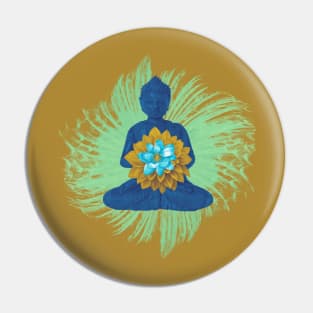 Blue buddha Pin