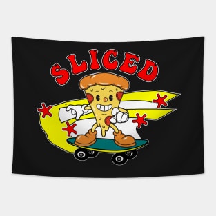 Sliced Pizza Skateboard Tapestry