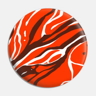 Orange splats Pin