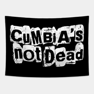 Cumbia's not dead - grunge tshirt design Tapestry