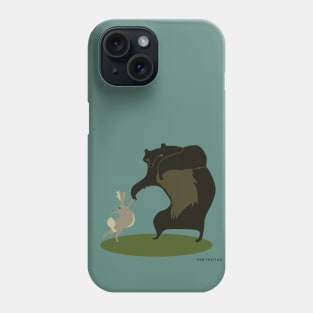 Bear twirls bunny : Phone Case