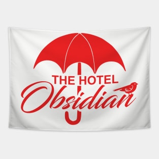 Umbrella Academy Hotel Obsidian Mashup Tapestry