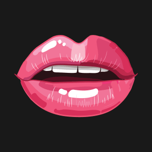 Sexy Woman Lips with Lip Gloss T-Shirt