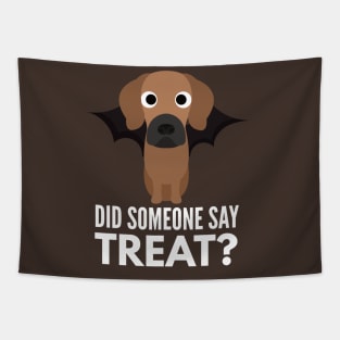 Puggle Halloween Trick or Treat Tapestry