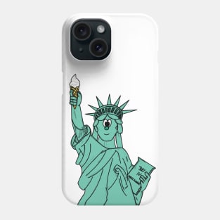 Statue Of Liberty Ice Cream Independence 4th July Phone Case