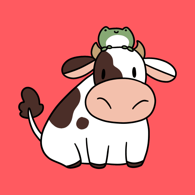 Cow and Frog by saradaboru