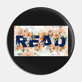 READ in navy Blue Pin