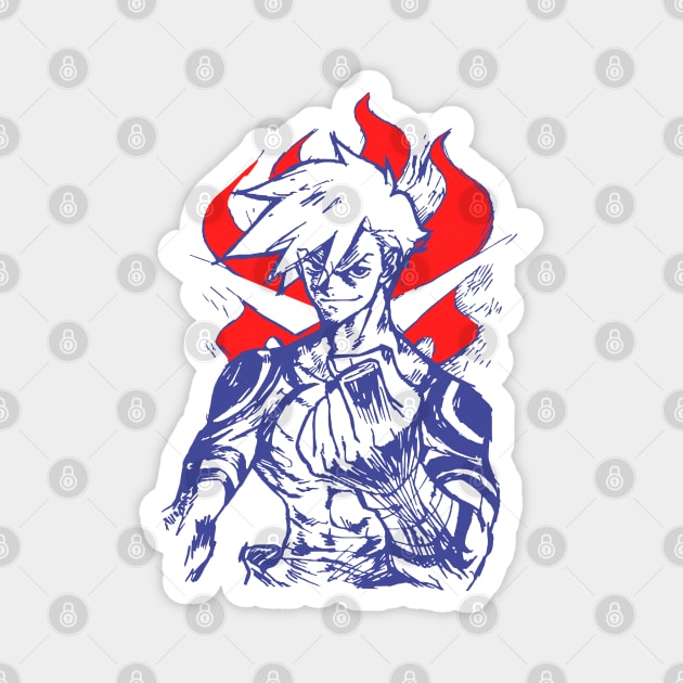 Kamina Believe In You Gurren Lagann Magnet by sadpanda