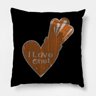 I love heart chef Pillow
