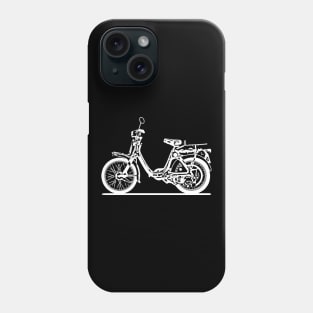 P50 Motorcycle White Sketch Art Phone Case