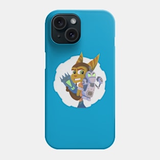 Lombax and Robot platformers Phone Case