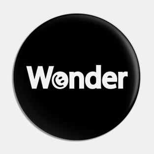 Wonder typographic artwork Pin