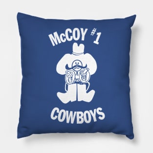 McCoy Elementary Throwback Retro White Pillow