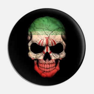 Iranian Flag Skull Pin