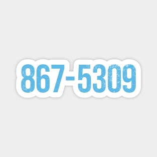 867-5309 - Phone Number Song Lyrics Magnet