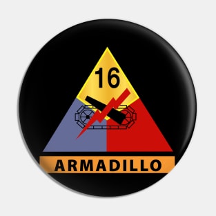 16th Armored Division - Armadillo wo Txt Pin